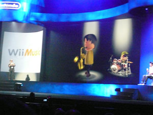 The legendary Shigeru Miyamoto jams on stage with Wii Music. 