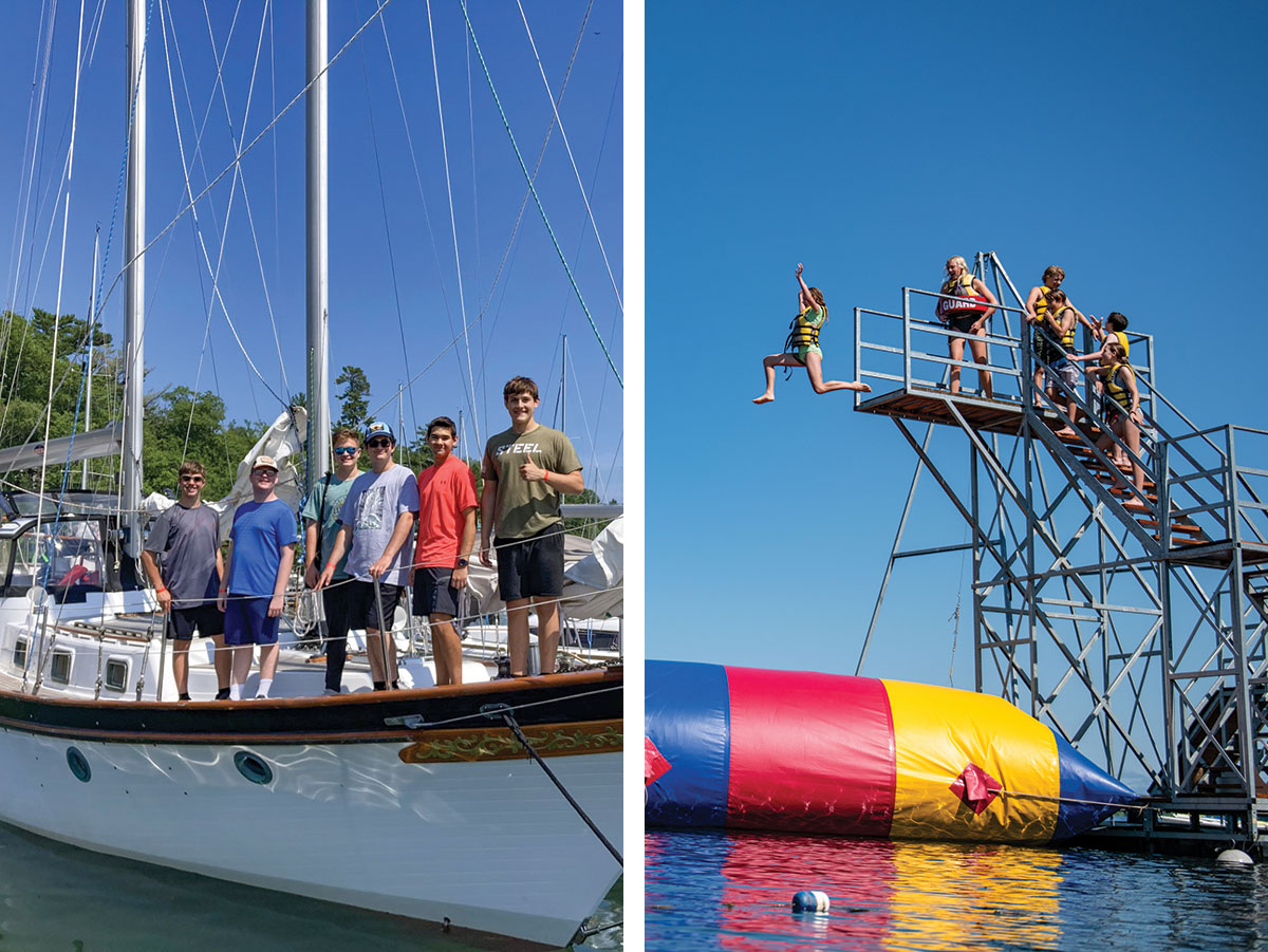 Pramuka di Tomahawk Scout Camp di Wisconsin