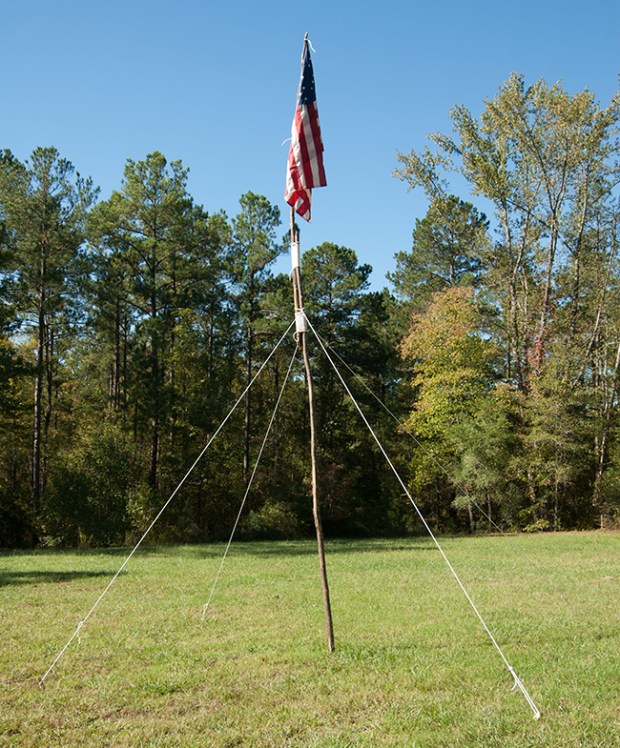 How to Build a Flagpole For Your Camp