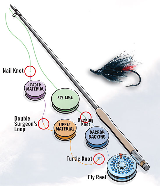 connecting tippet to leader