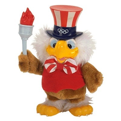 "Sam" the eagle was the mascot at the 1984 Summer Games in Los Angeles, California. He was designed by a Disney artist.
