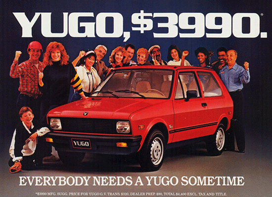 1985 Yugo GV
