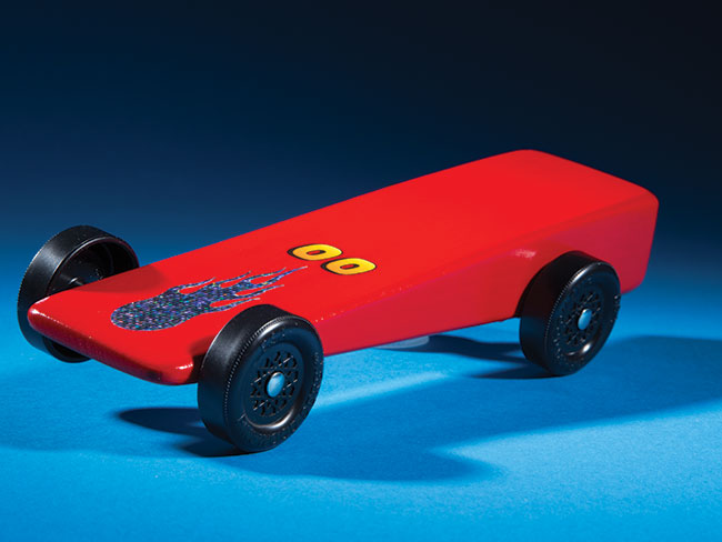 Pinewood Derby Car White Paint 