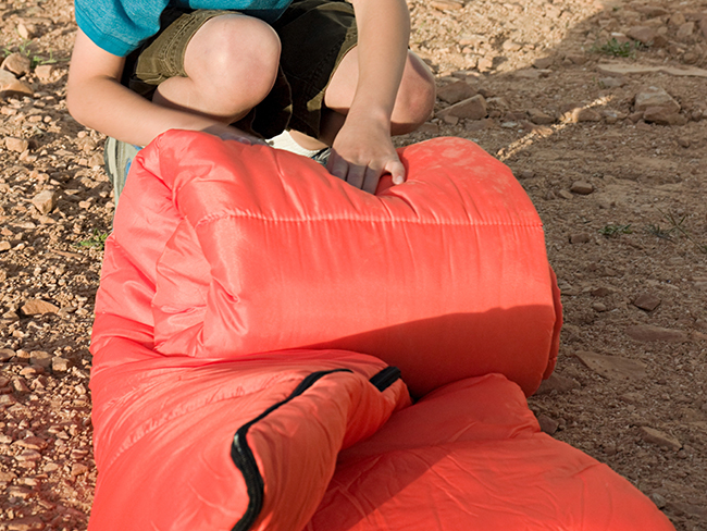 How to stuff a sleeping bag back in its sack