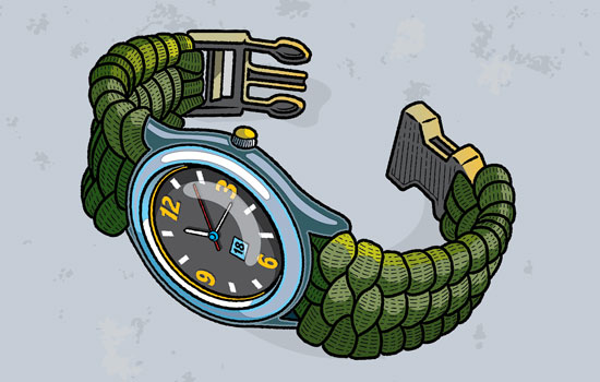 Paracord watch band sale