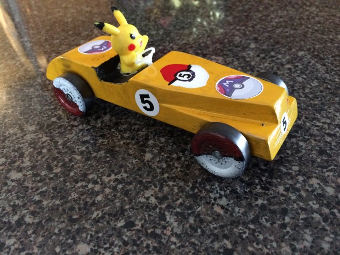 Photos of 30+ Pokémon Pinewood Derby Car Designs Scout Life magazine