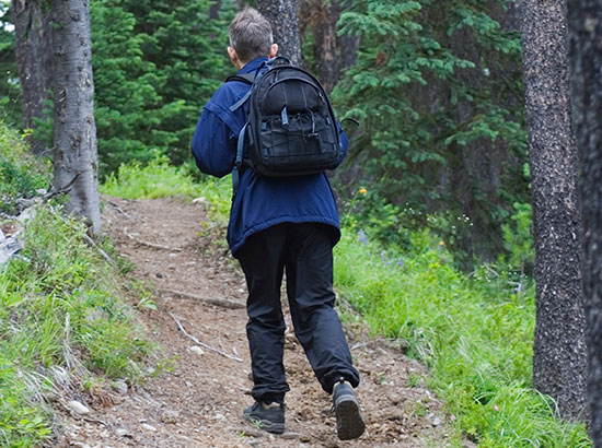 HIKER WITH A DAYPACK