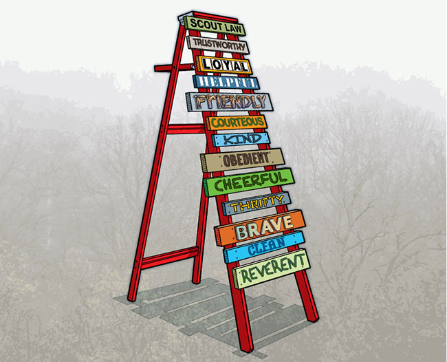 Build a Scout Law Ladder