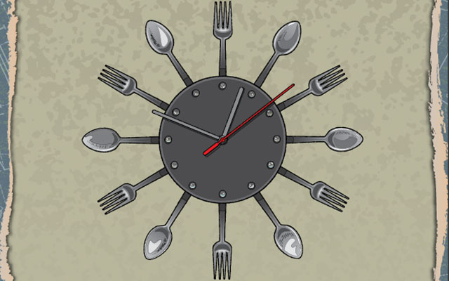 Make a Clock out of Flatware