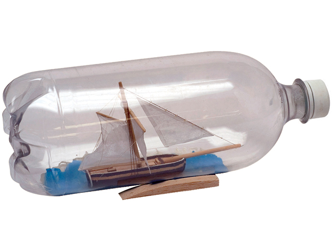 Ship In A Bottle On Sea Stock Photo, Picture and Royalty Free Image. Image  12286036.
