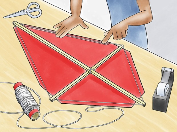 How To Make A Classic Diamond Shaped Kite Scout Life Magazine How To Make A Classic Diamond Shaped Kite Scout Life Magazine