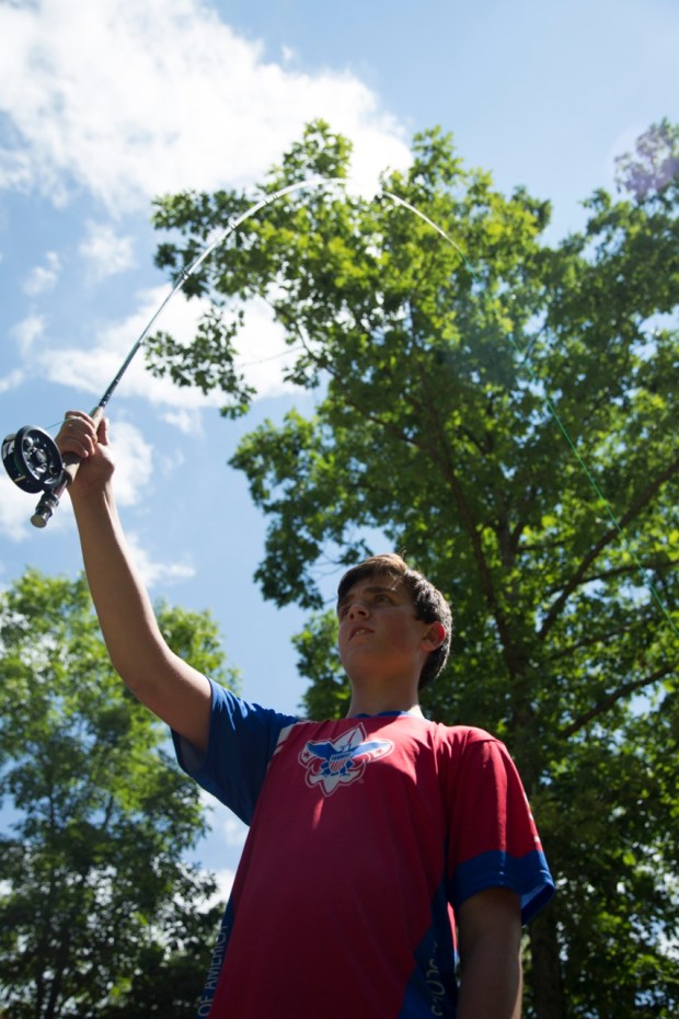 Boys' Life coverage of Scouts learning to fish in different environments