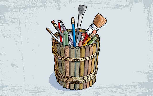 Make a Pencil Holder From Household Materials