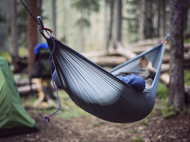 how to get out of a hammock