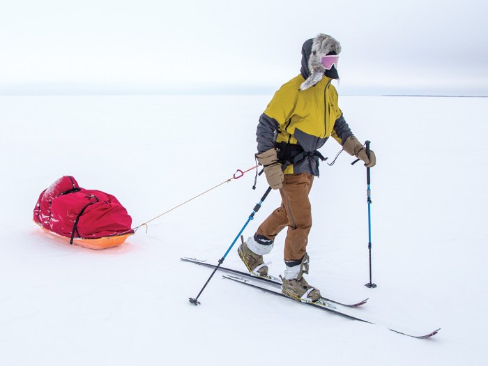 Using a Pulk as a Backcountry Ice Fishing Sled –