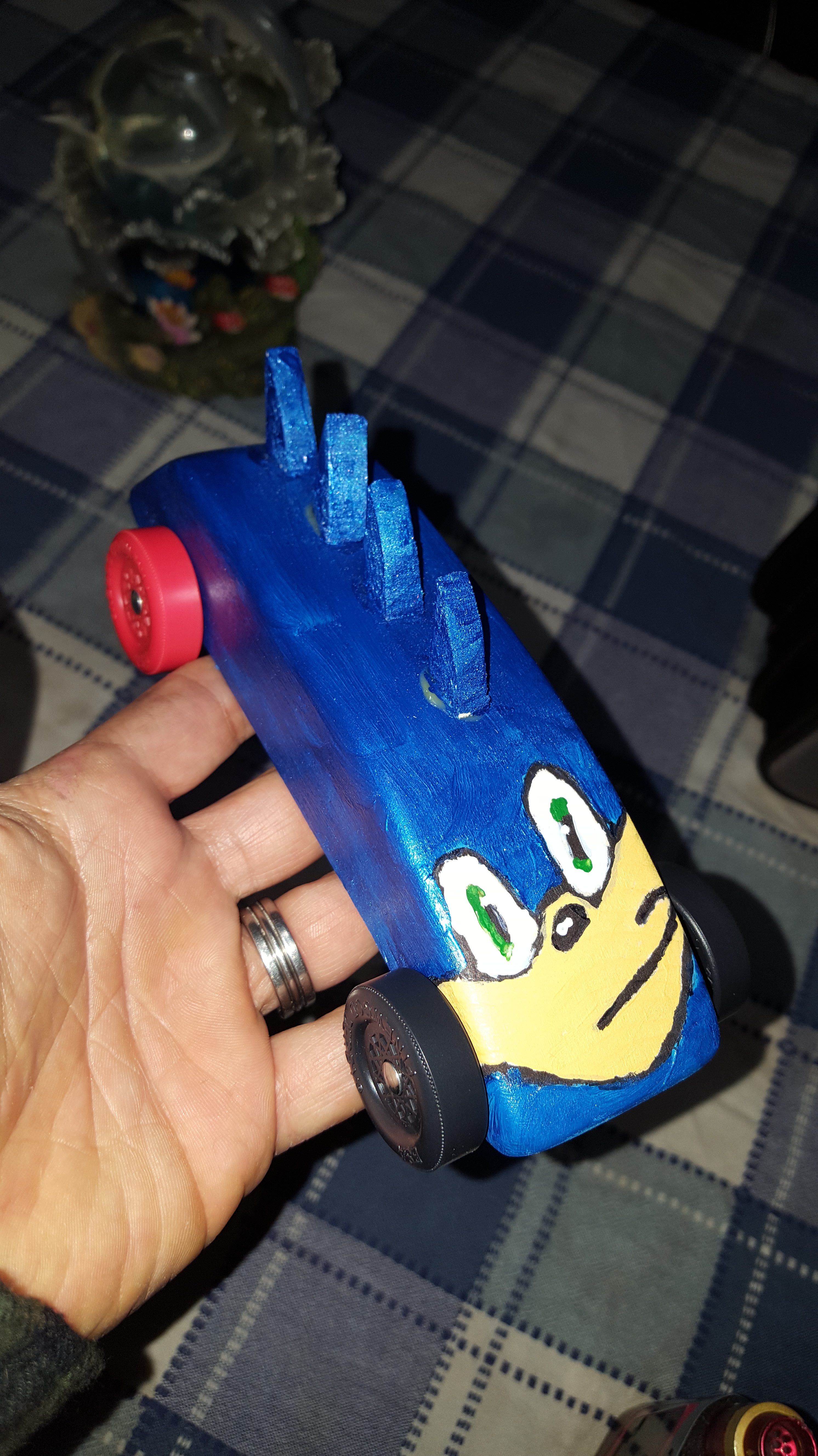 We pulled a 1990s pinewood derby car from the toy box. Let's just say ... |  TikTok