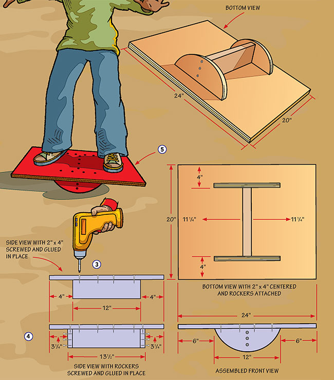 Waldorf rocker hot sale board diy