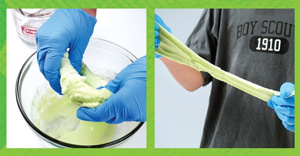 How to make slime with borax and glue. 