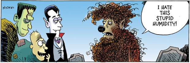 humidity makes werewolfs hair frizzy comic