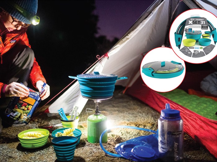 Sea to Summit X-Set 1-Person Collapsible Camping Cookware Set