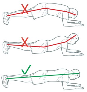 plank exercise diagram