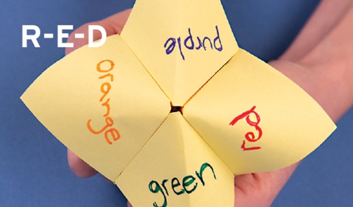 how to use a paper fortune teller