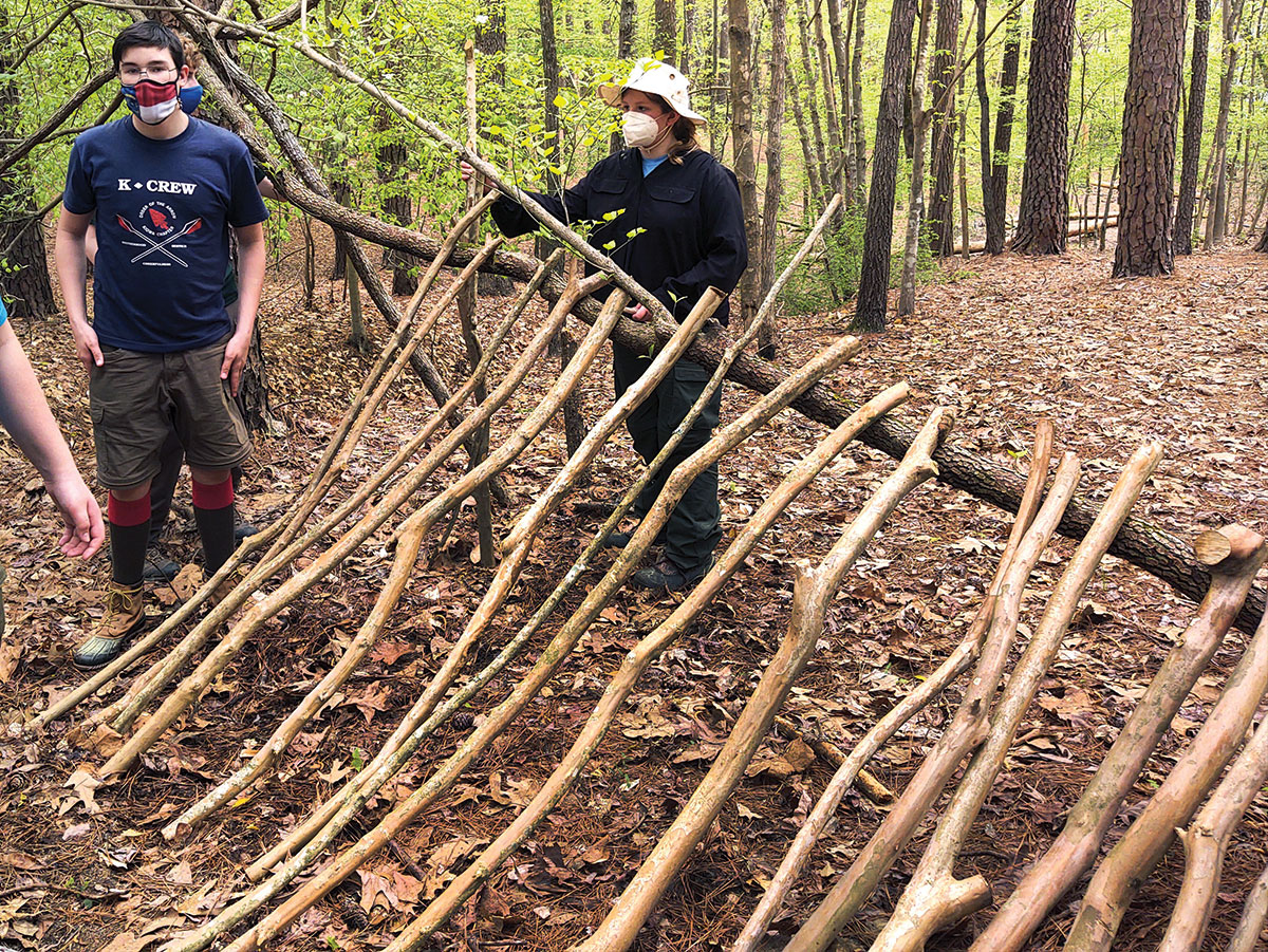 Scouts Practice Resourcefulness at Wilderness Survival Campout