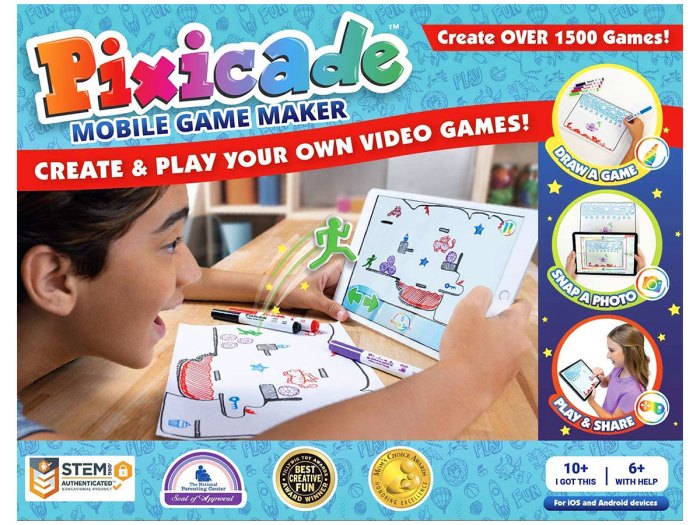 Pixicade Video Game Maker, STEM Kit to Create & Play Your Own Video Games