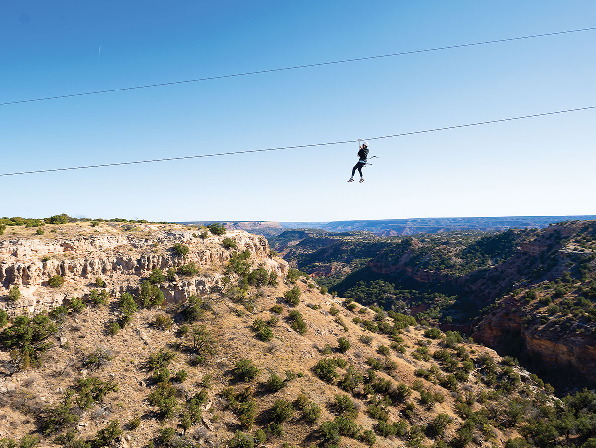 Towering Rock Formations, Stargazing, Zip Lining in Palo Duro Canyon