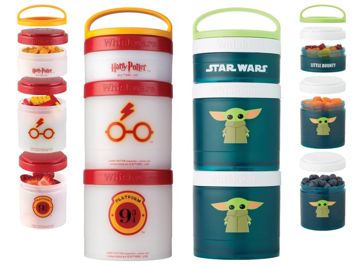 Whiskware Harry Potter Stackable Snack Pack Containers