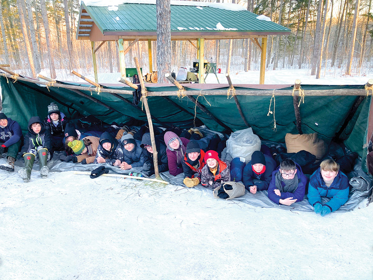 Scouts Hone Their Survival Skills as Temperatures Fall Into the Single
Digits
