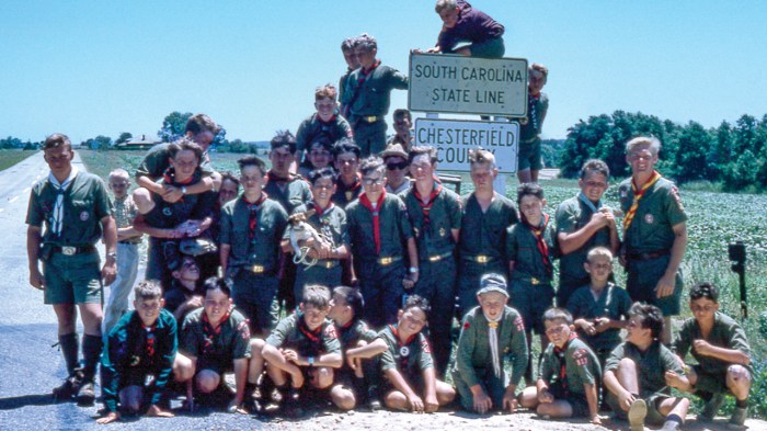 Photo from 1966 hike across north carolina