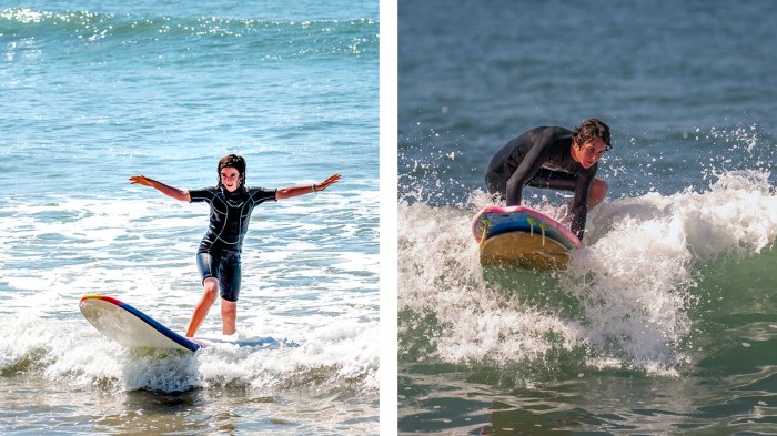 Scouts ride the waves at surfing campout