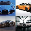 four supercars in a grid