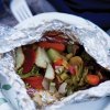 food inside a foil dinner