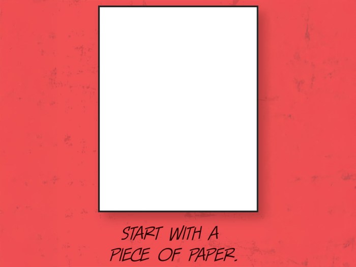 illustration of a single piece of paper