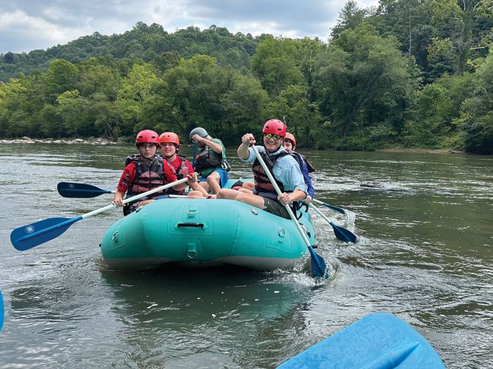 scouts whitewater rafting