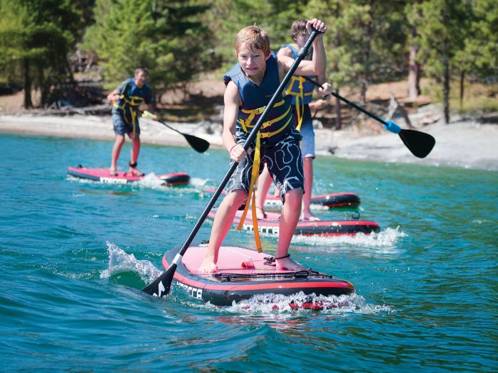 scouts stand-up paddleboarding