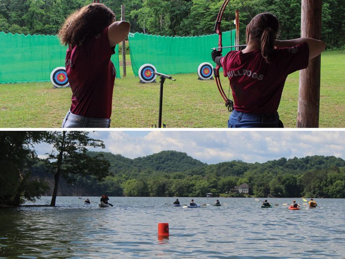 Scouts at Camp Davy Crockett in Tennessee