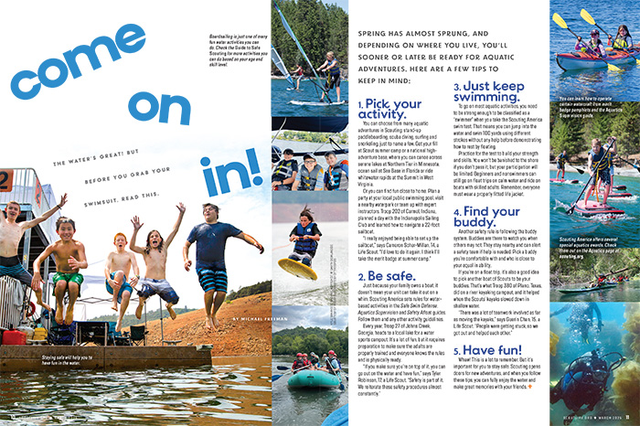 Magazine article about water and swimming safety