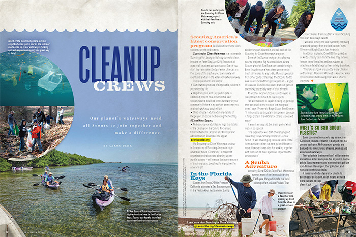 Article about Scouting for Clean Waterways