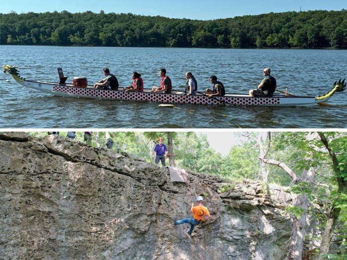 Scouts at Quivira Scout Ranch in Kansas