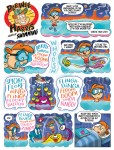 Pee Wee Harris Looks at Swimming comic from May 2025