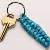 completed paracord keychain