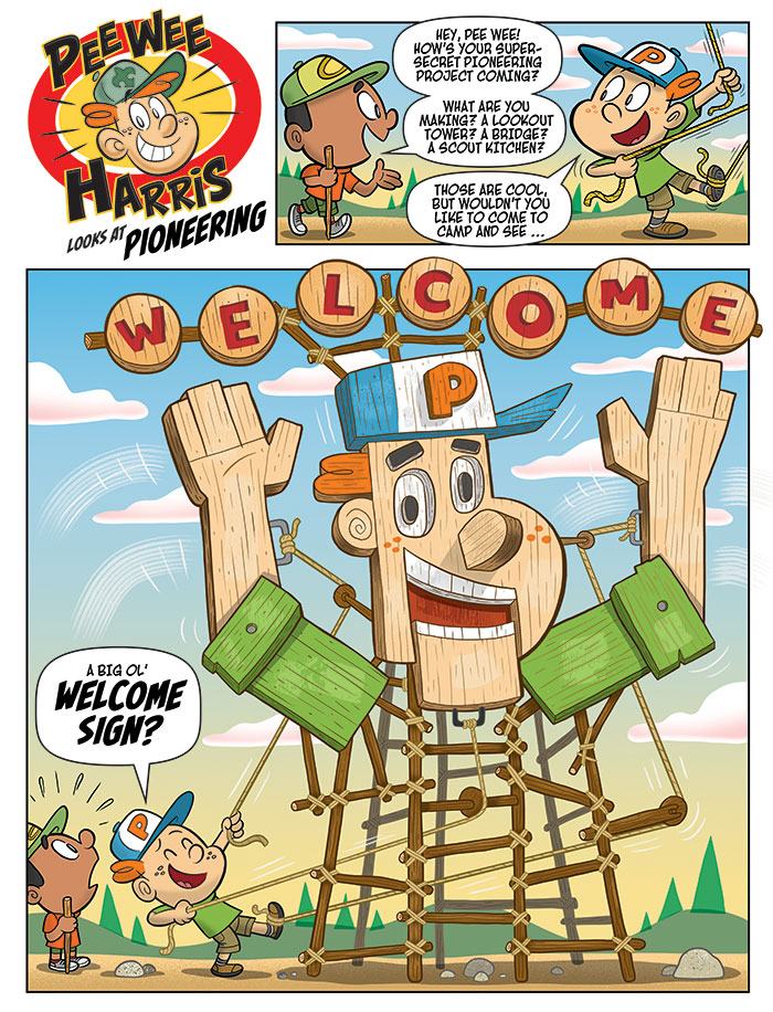 Pee Wee Harris Looks at Pioneering comic from the June-July issue
